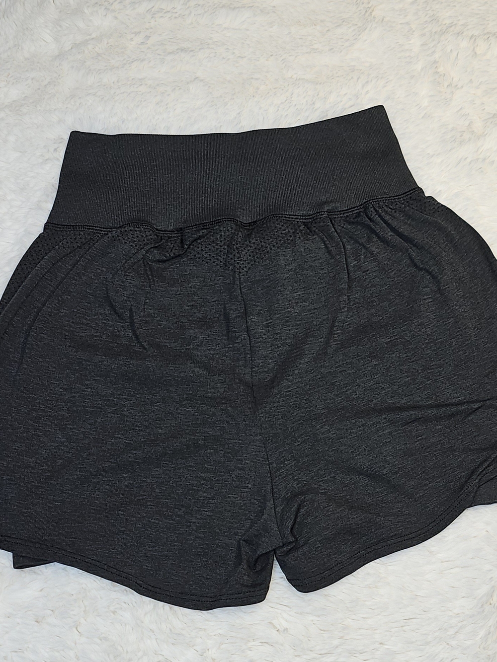 Gymshark Energy+ Seamless 2-in-1 Shorts - Black Marl - Size Medium - Picture 7 of 11
